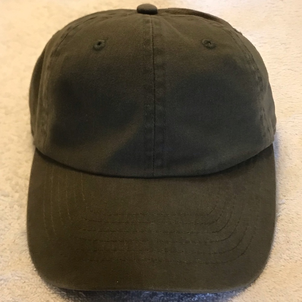 BDG Olive Green Adjustable Cotton Ball Cap